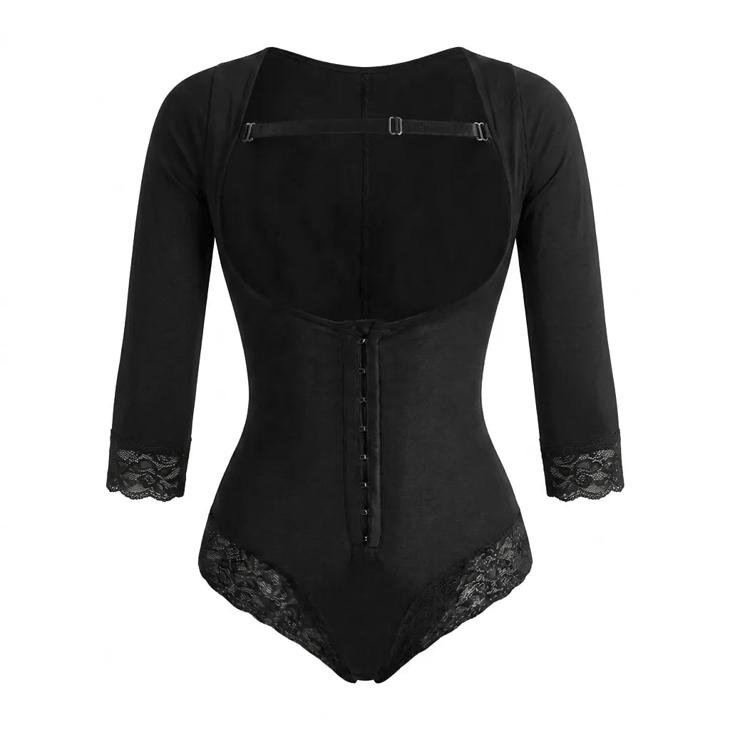 BODY FAJA STRAPPLE CON ENCAJE MANGA 3/4